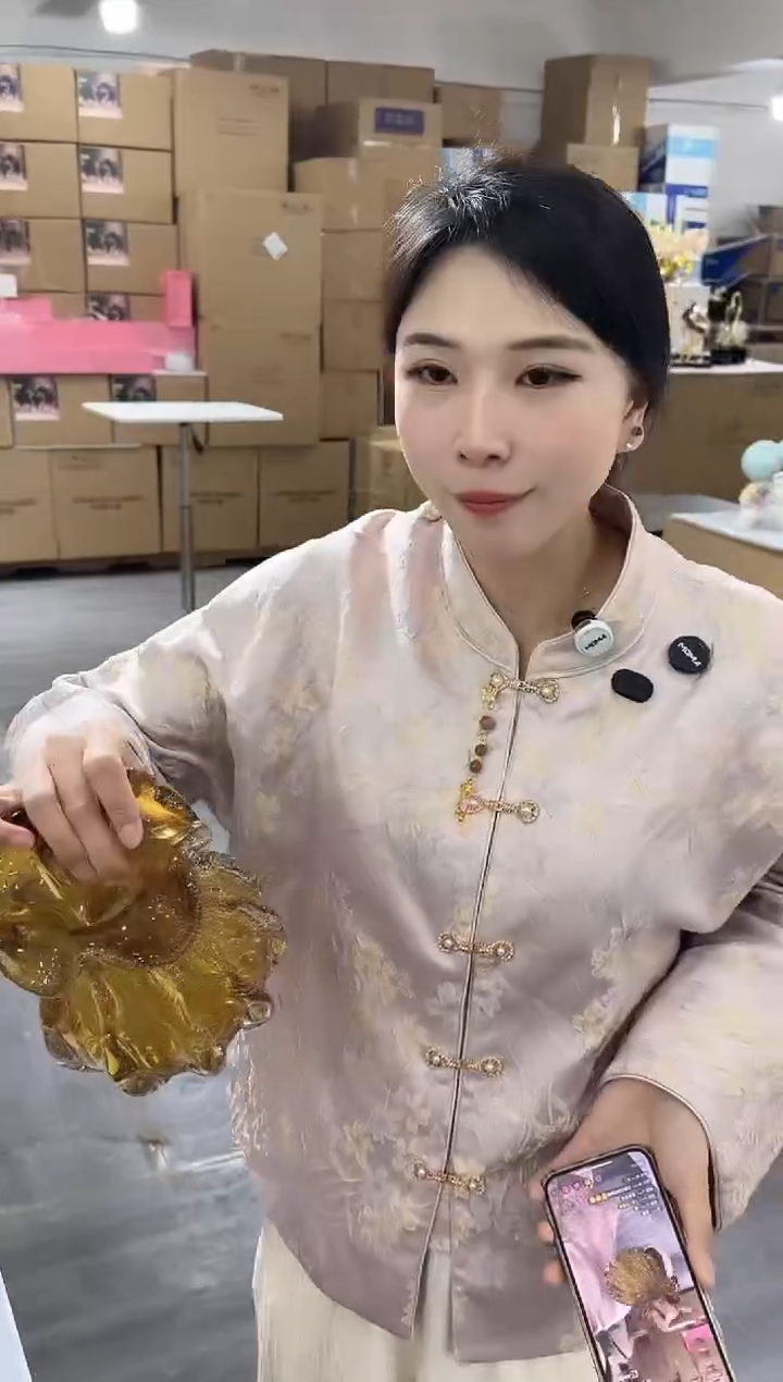 【闪购商品】琉璃瑞疆花器D-14晚