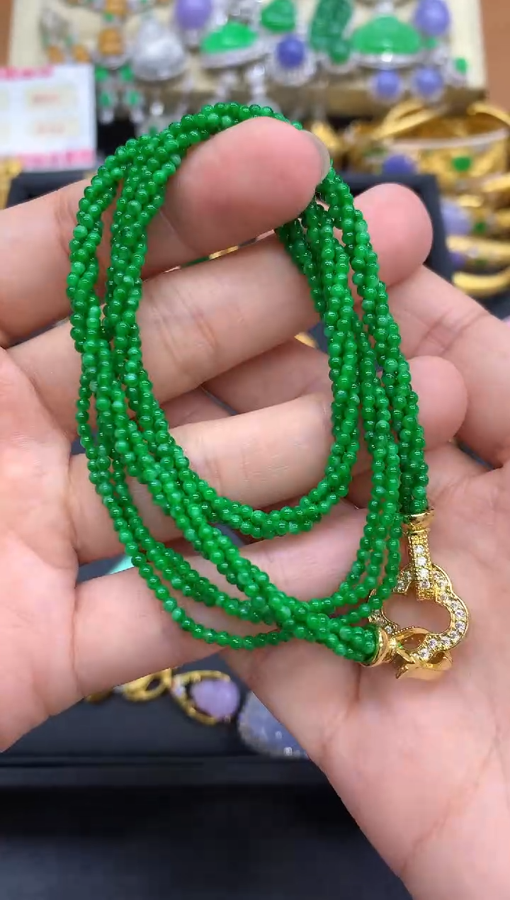 颈饰未镶嵌翡翠681-中国好珍宝