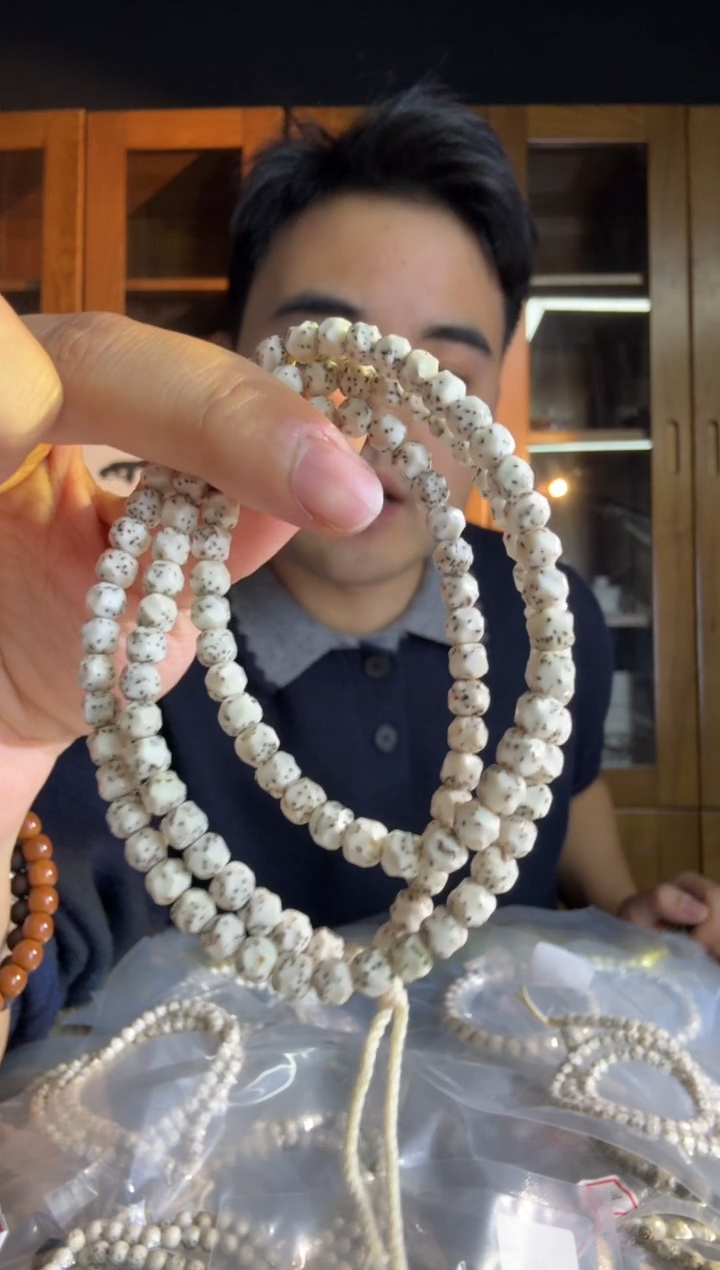 手串星月菩提骨瓷白6改无相108