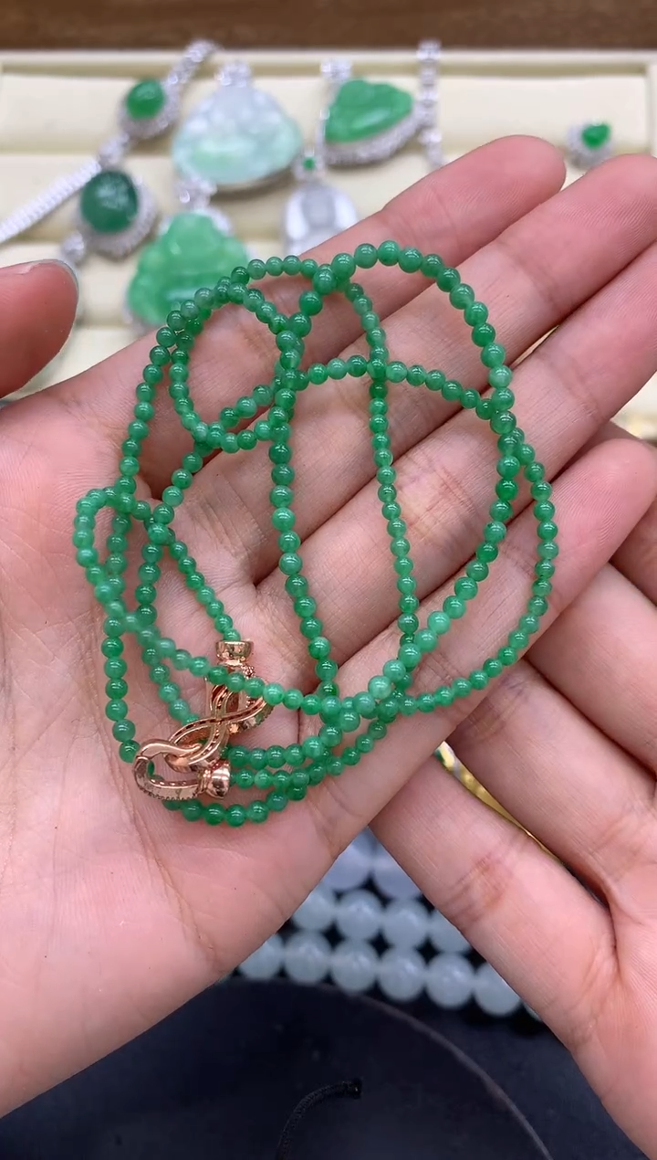 【闪购商品】翡翠颈饰18K金镶嵌292-中国好珍宝