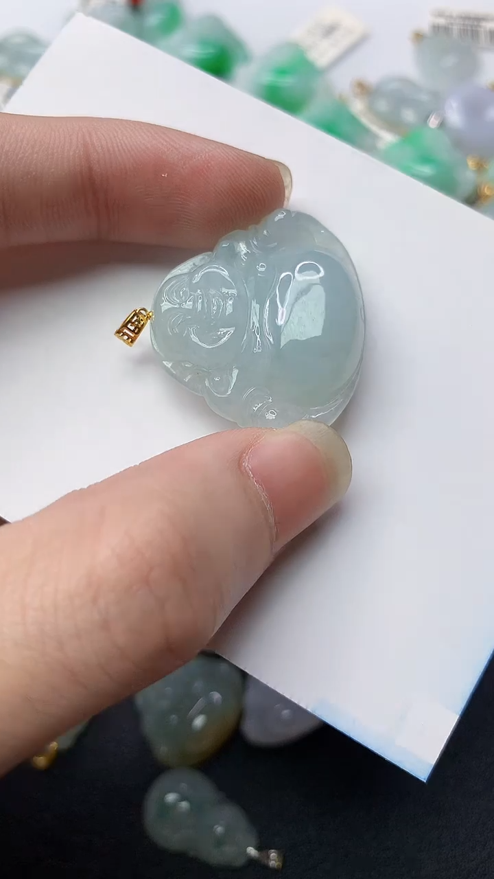 【闪购商品】翡翠颈饰18K金镶嵌75..........