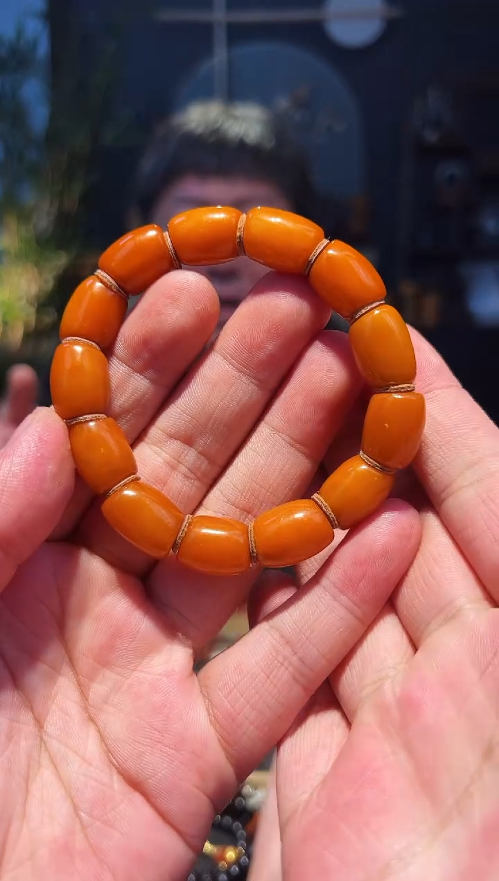 手链蜜蜡未镶嵌12+单圈