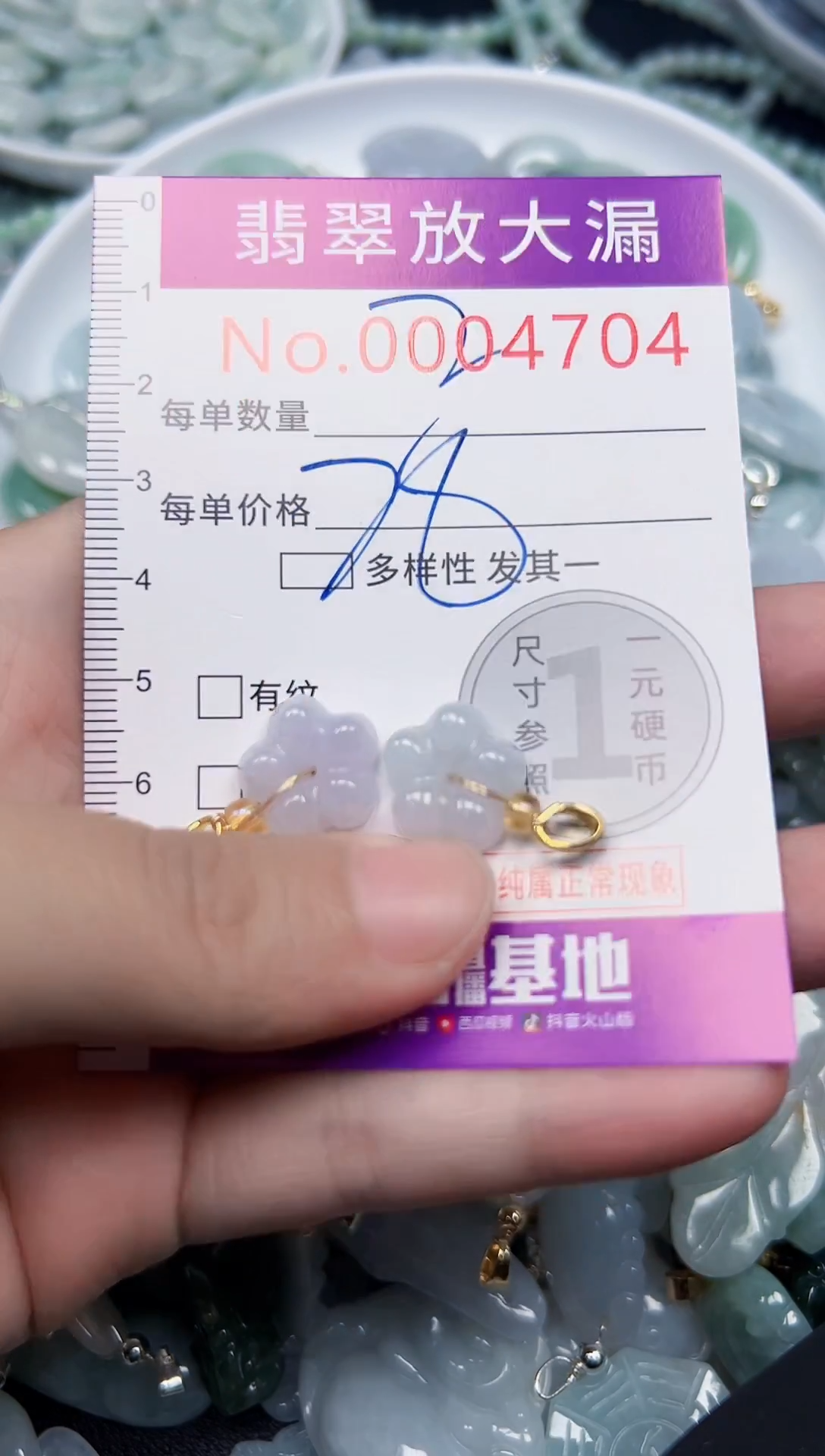 颈饰未镶嵌翡翠4704