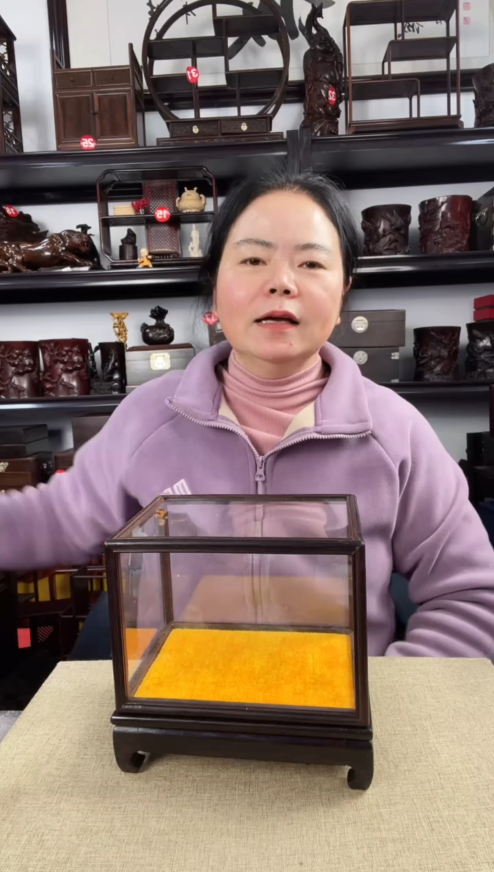 木玻璃罩1老李红木工艺品