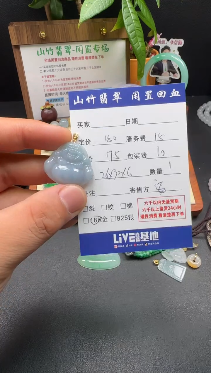 颈饰18K金镶嵌翡翠3002533