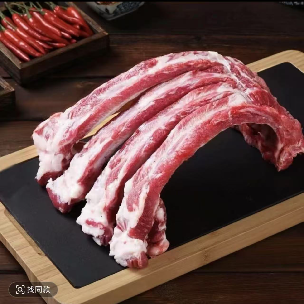 猪排W1【买三斤送两斤】精选农家土猪前排 顺丰包邮5斤猪排整根冻好 小骨配称 含2%脆骨含量 25%脊骨含量