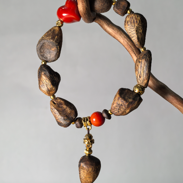 沉香 一念珠华·原创 奇楠沉香 单圈手串【‌禅香】 111