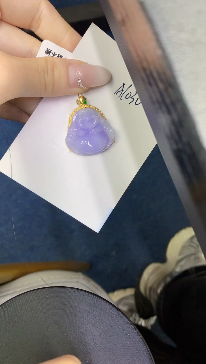 【闪购商品】翡翠颈饰18K金镶嵌0000000000