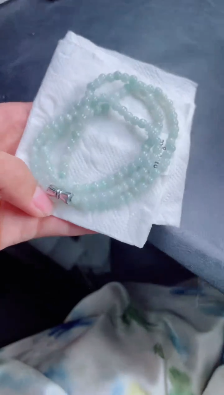 未镶嵌手链翡翠珠串