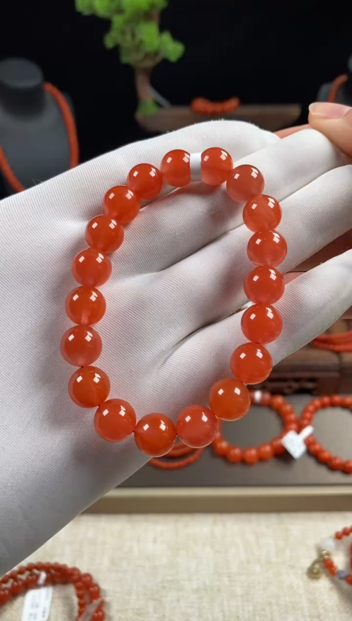【闪购商品】南红玛瑙手串未镶嵌手串10mm
