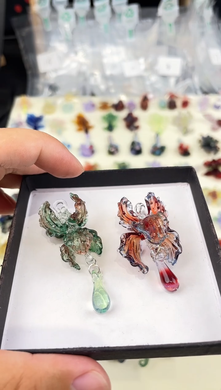 吊坠（不含链）琉璃锯**鹅燕尾花吊坠2