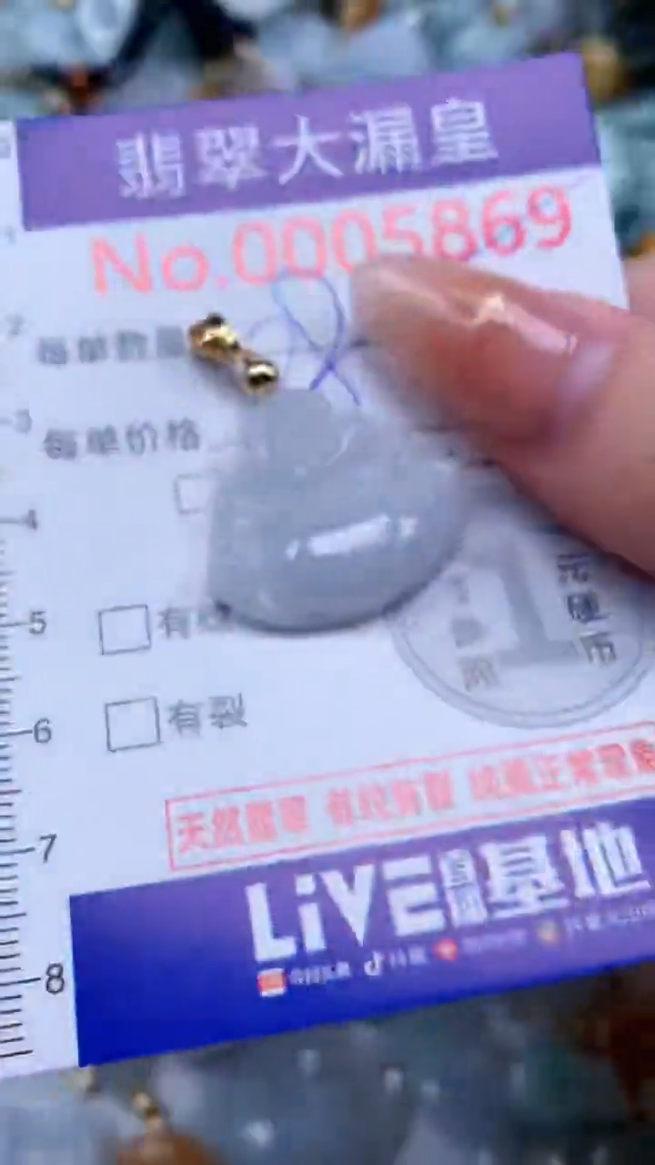 翡翠未镶嵌吊坠(不含链)5869