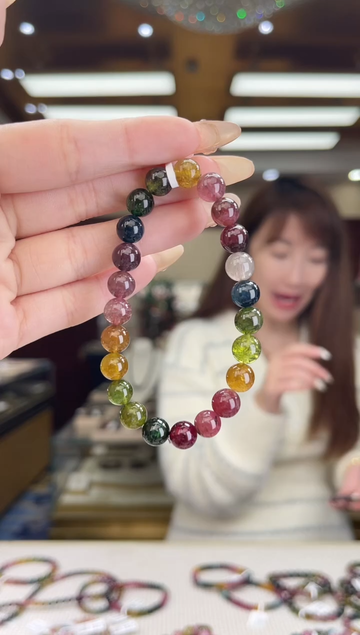 【闪购商品】碧玺/未镶嵌8mm+碧玺单圈21多样性发货