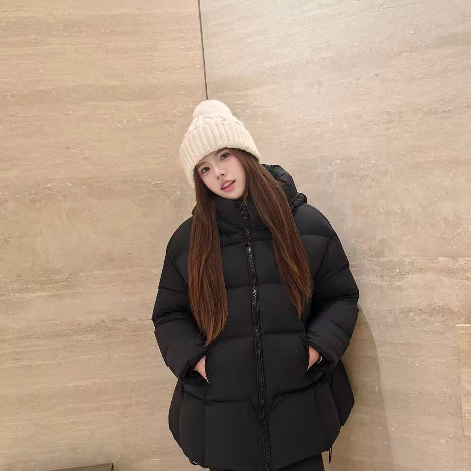 高奢泡芙90鸭绒新款冬季韩版宽松连帽羽绒服  MY