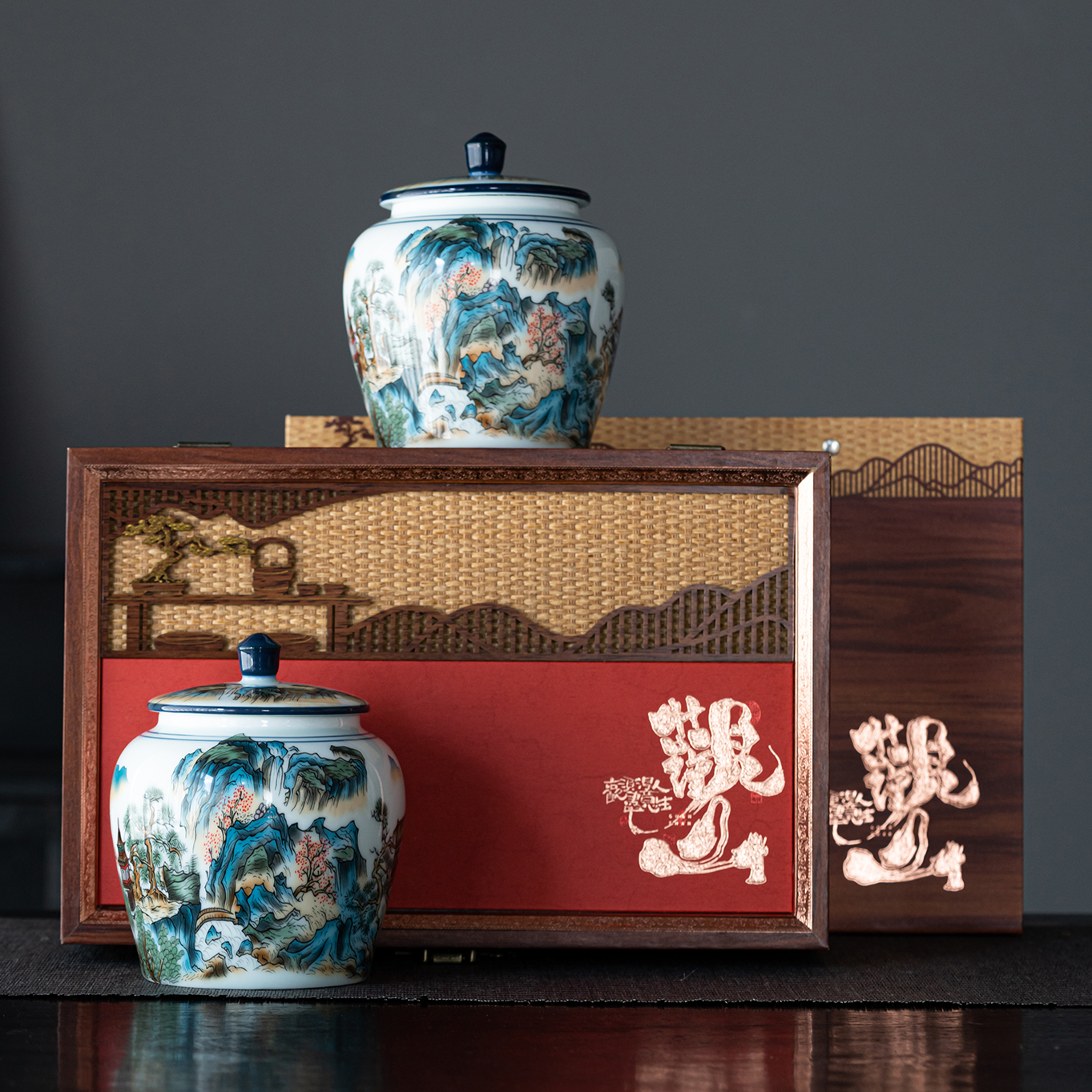 德邦快递送货上【观山】大红袍 高端茶叶礼盒250g