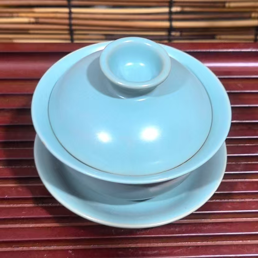  04 环真元宝盖碗微瑕