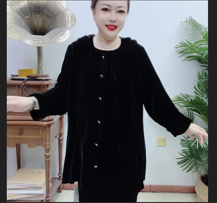 高端桑蚕丝短款风衣88A3118