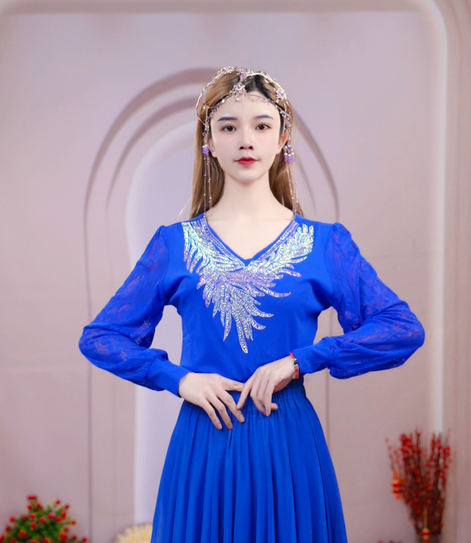 新款时尚【天使之翼】T桖民族风舞蹈上衣舞台