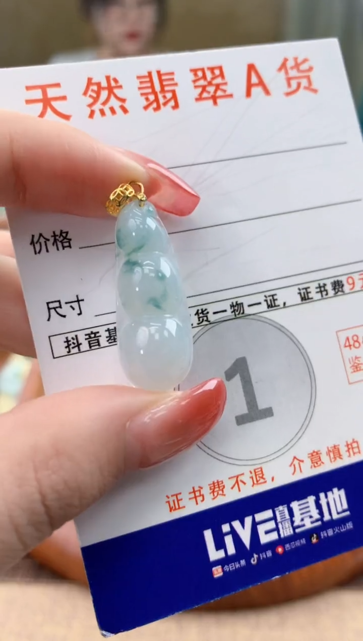 颈饰未镶嵌翡翠天然A货翡翠挂件