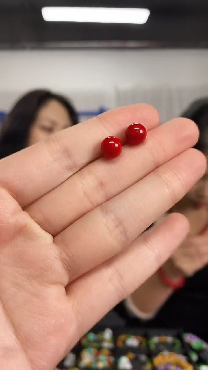未镶嵌耳饰玛瑙/玉髓闪购链接 多样性发其一颜色微差
