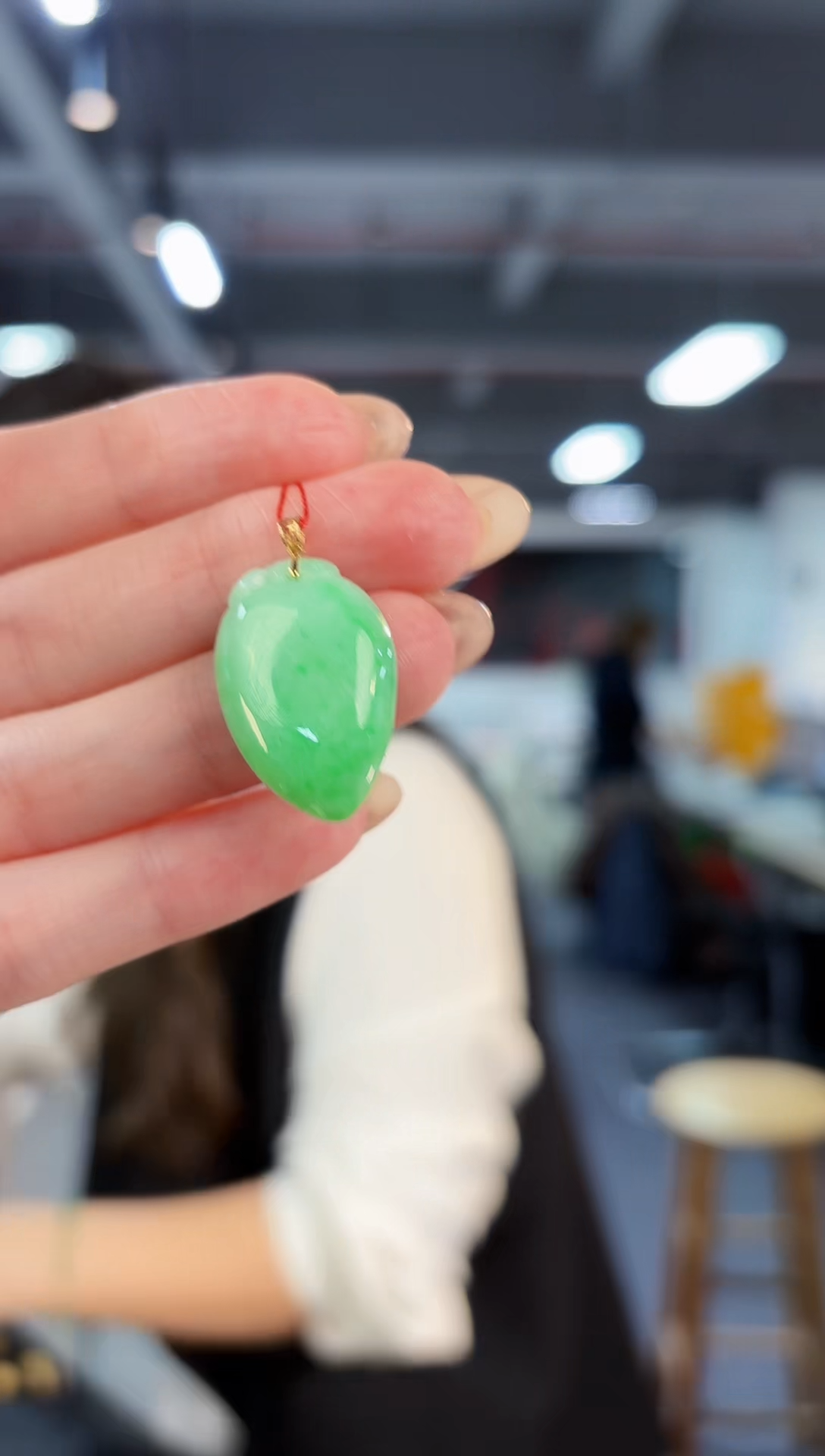 【闪购商品】翡翠颈饰18K金镶嵌缅料A货/支持复检/一件
