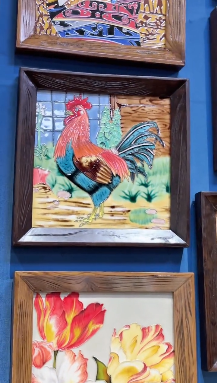 【闪购商品】瓷片37.37老榆木实框特价福利