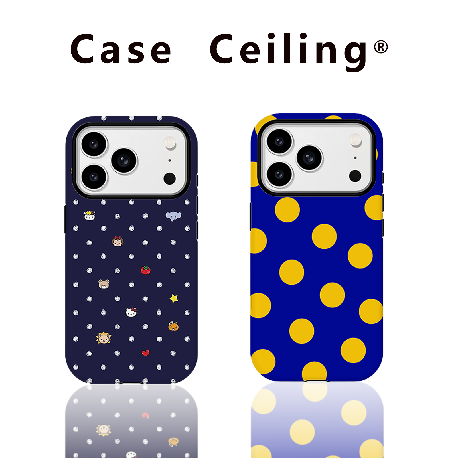 Caseceiling【波点星空】韩国进口菲林二合一适用苹果1716pro手机壳