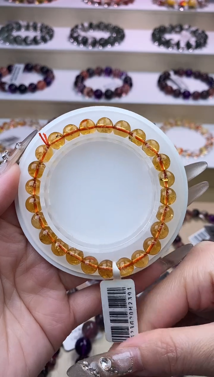 【闪购商品】黄晶手链未镶嵌黄水晶7m+