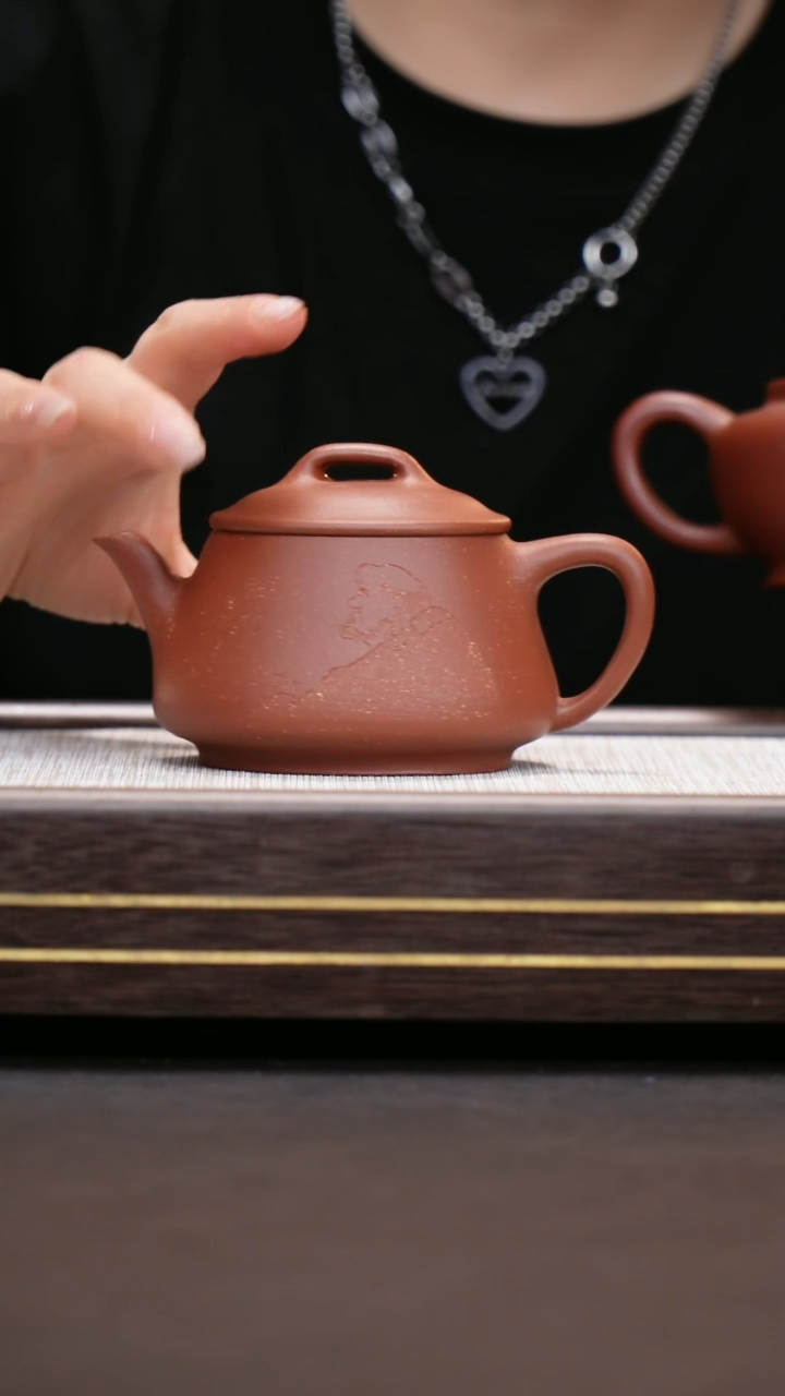 茶壶紫砂降坡泥 饮瓢