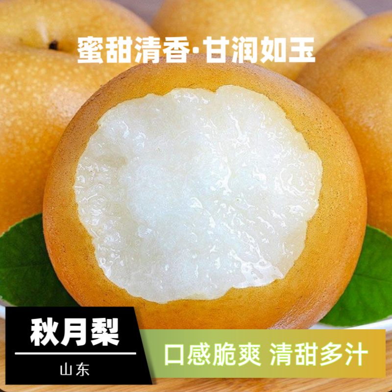 【顺丰包邮】山东莱西秋月梨脆甜多汁蜜甜清香新鲜采摘产地直发