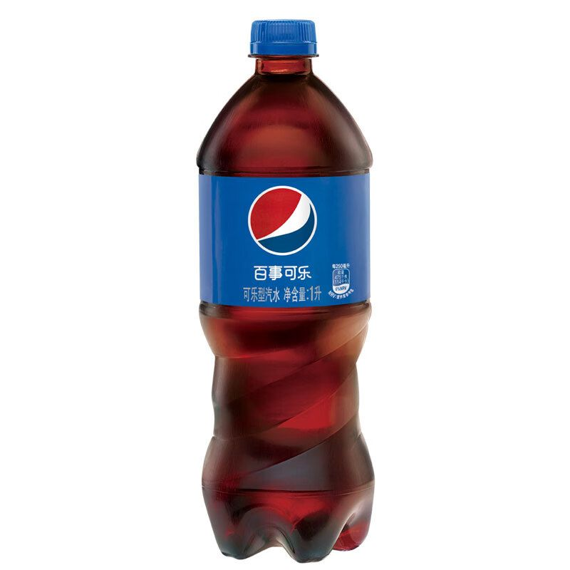 百事可乐 可乐型汽水碳酸饮料 1L/瓶