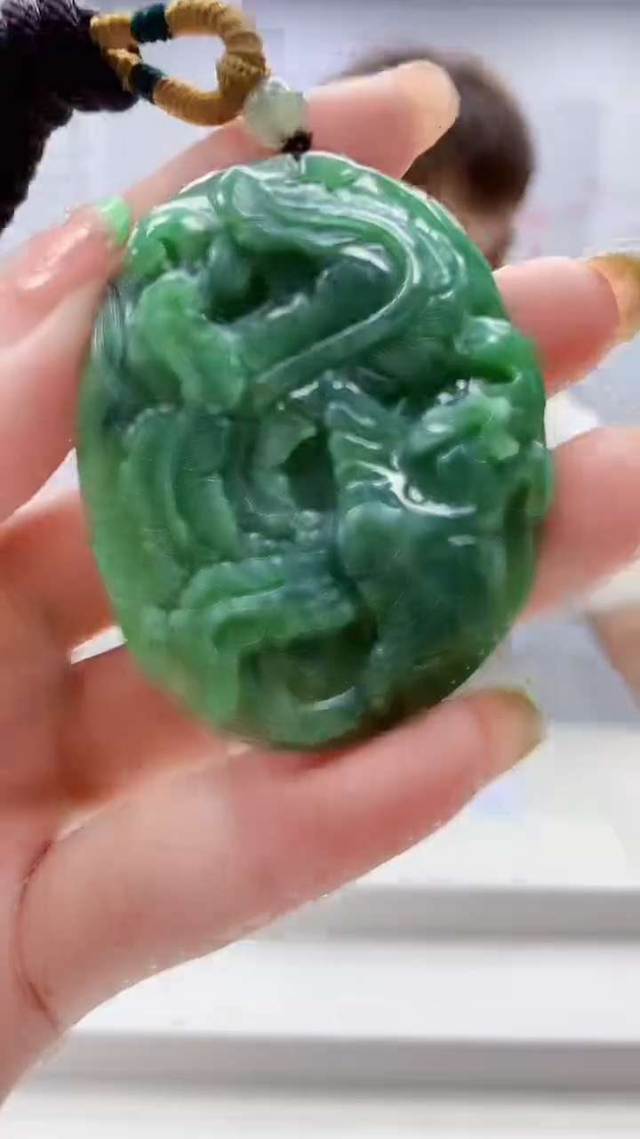 未镶嵌定制翡翠4868ry-毛货挂件450