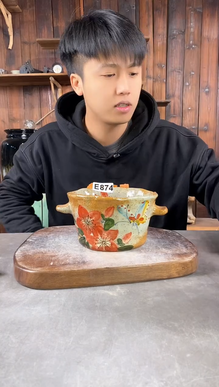 【闪购商品】碗874，手工手绘，新年快乐！