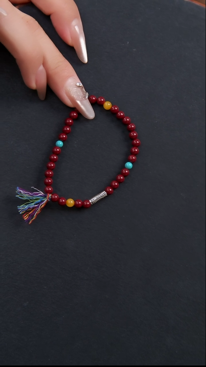 【闪购商品】蜜蜡手串未镶嵌天然朱砂蜜蜡单圈手串