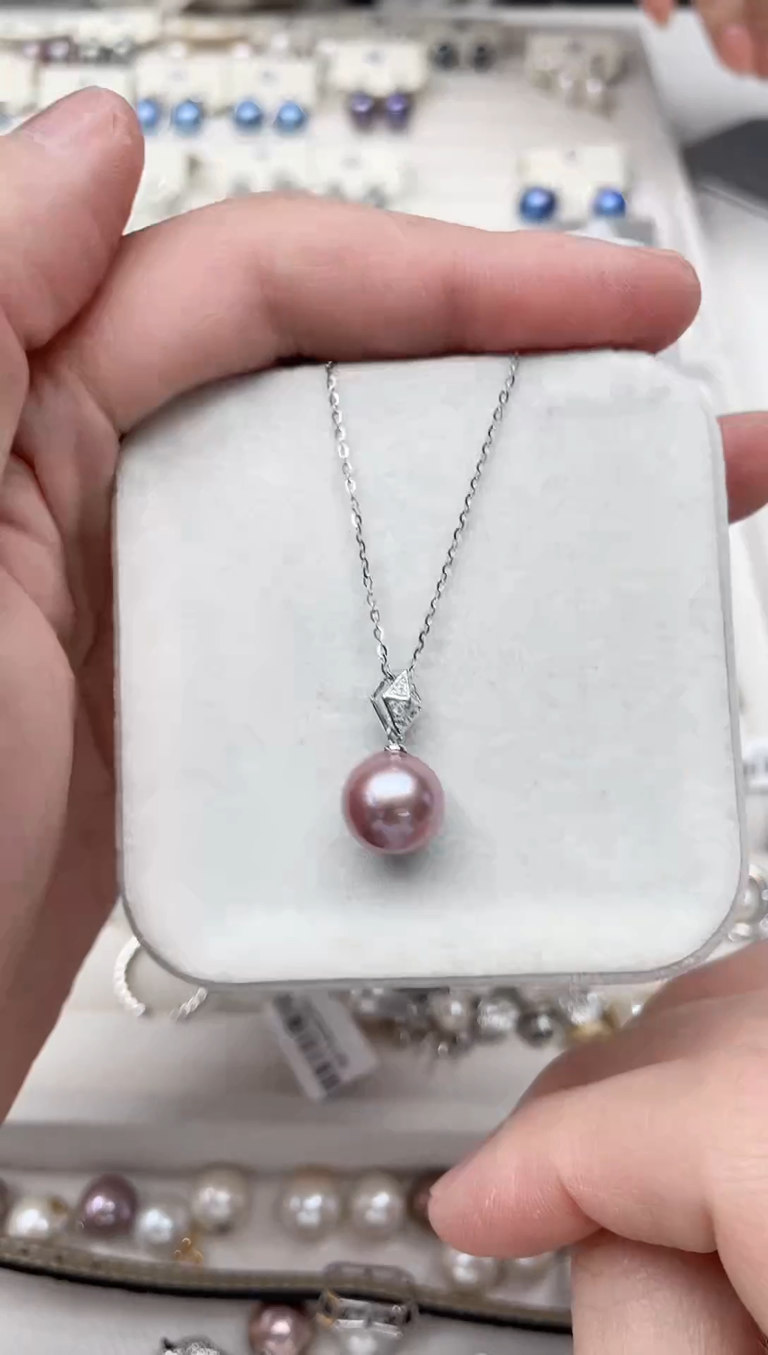 【闪购商品】淡水珍珠吊坠(不含链)银S925镶嵌吊坠