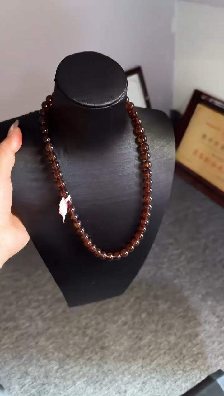 手串琥珀未镶嵌吉*年#16缅甸琥珀紫罗兰手串9mm