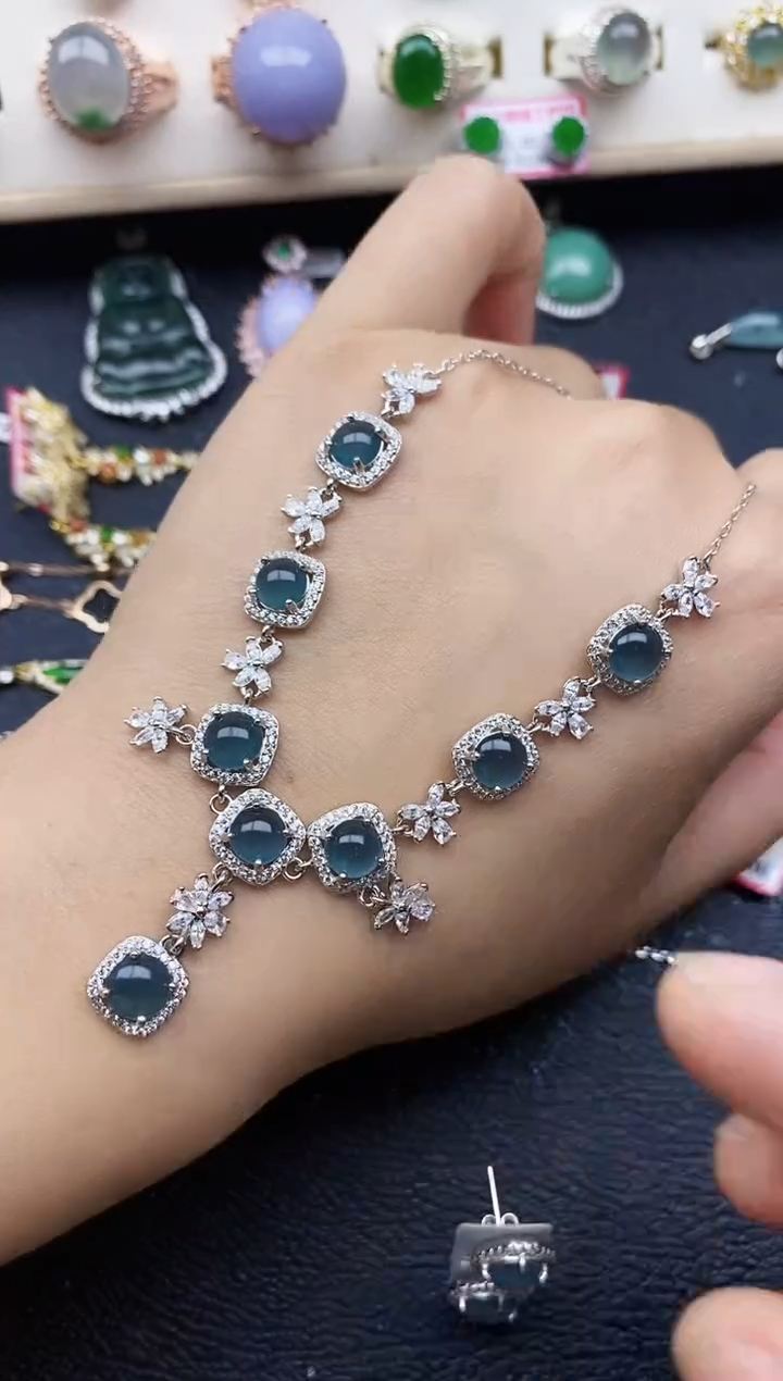 【闪购商品】翡翠戒指银S925镶嵌1111