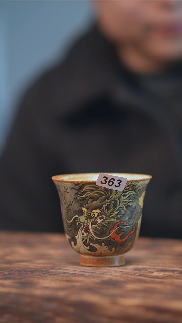 【闪购商品】363景德镇手绘墨龙单杯