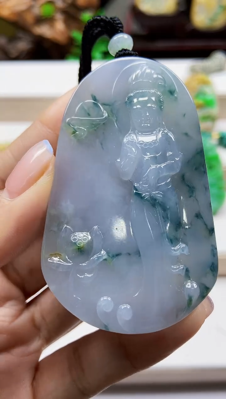 颈饰未镶嵌翡翠翡翠A货