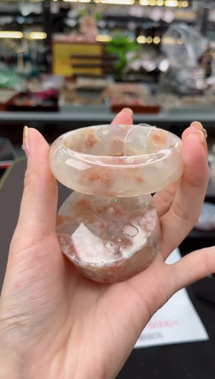 【闪购商品】石英质玉手镯未镶嵌54圈口（赠品镯心）6608102