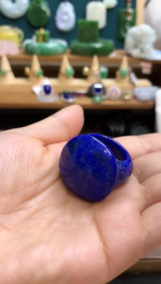 未镶嵌青金石戒指?****咪青金石戒指