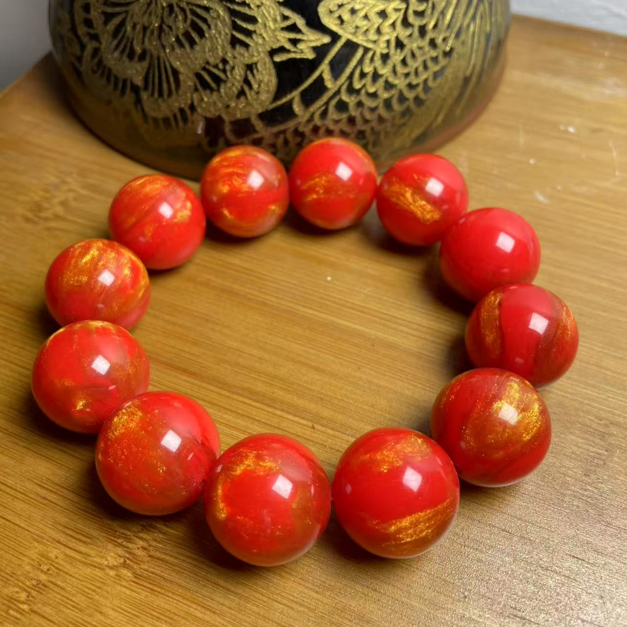 手链 【秋哥】红色单圈手串