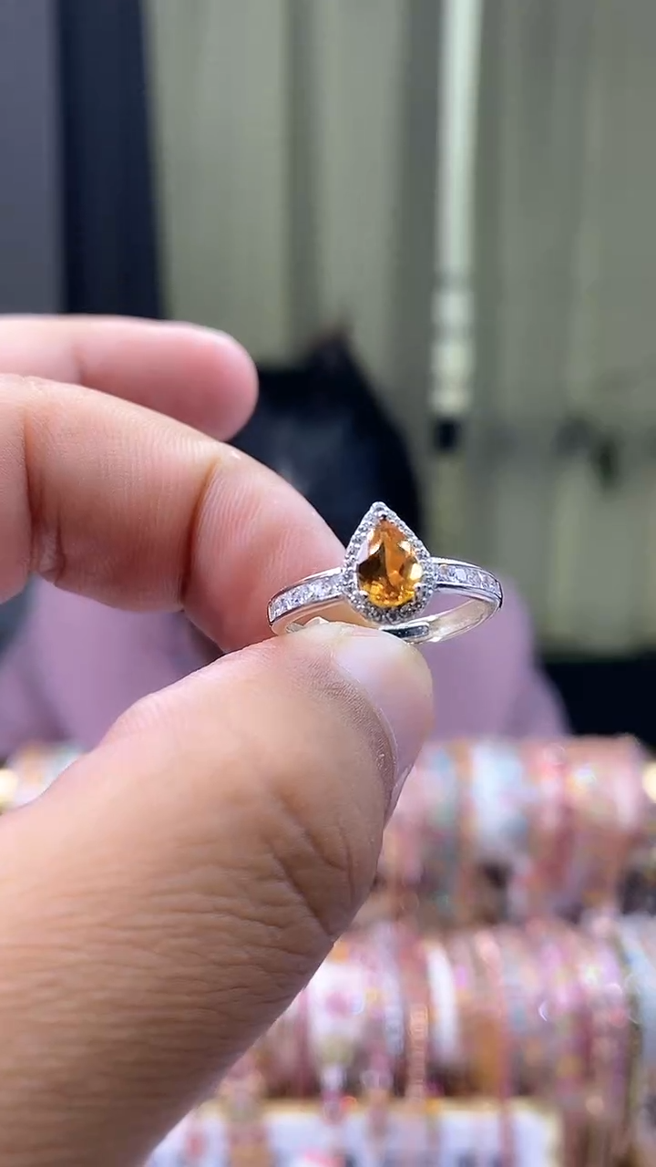 【闪购商品】碧玺戒指银S925镶嵌54354354354354