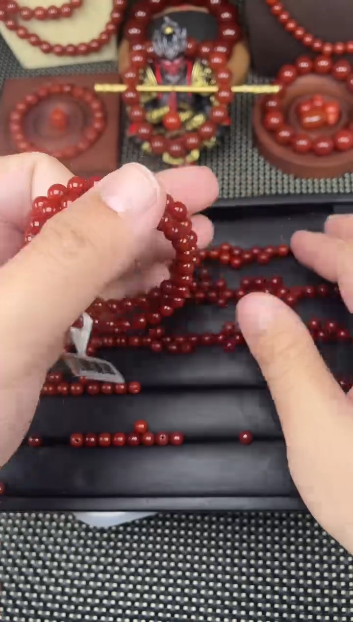 未镶嵌南红玛瑙珠宝半成品6mm一颗