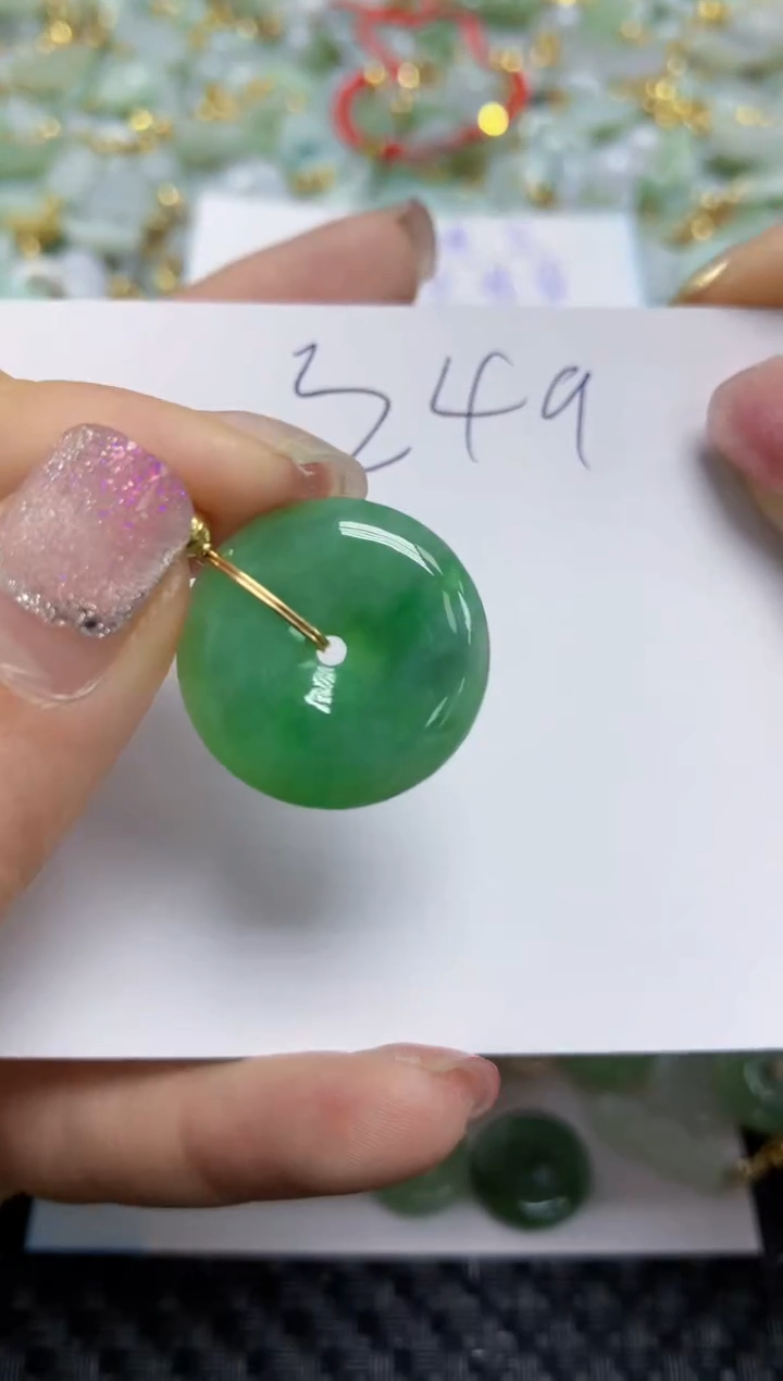 【闪购商品】翡翠颈饰合金天然A货翡翠