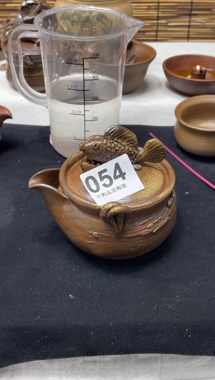 【闪购商品】杯054精美粗陶手工柴烧