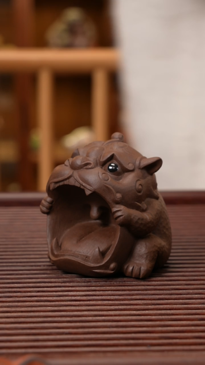 【闪购商品】紫砂茶宠大嘴貔貅