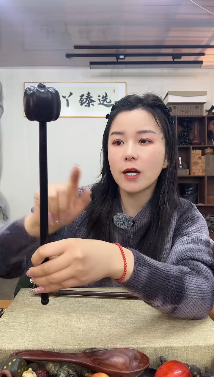 【闪购商品】木0442紫光檀南瓜锤子木木