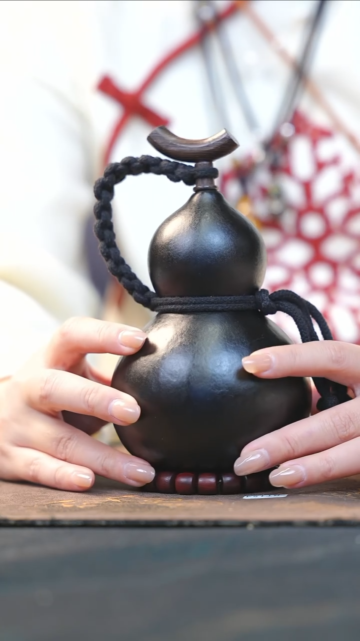 【闪购商品】RT209大漆酒葫芦不包手串及旋转底座