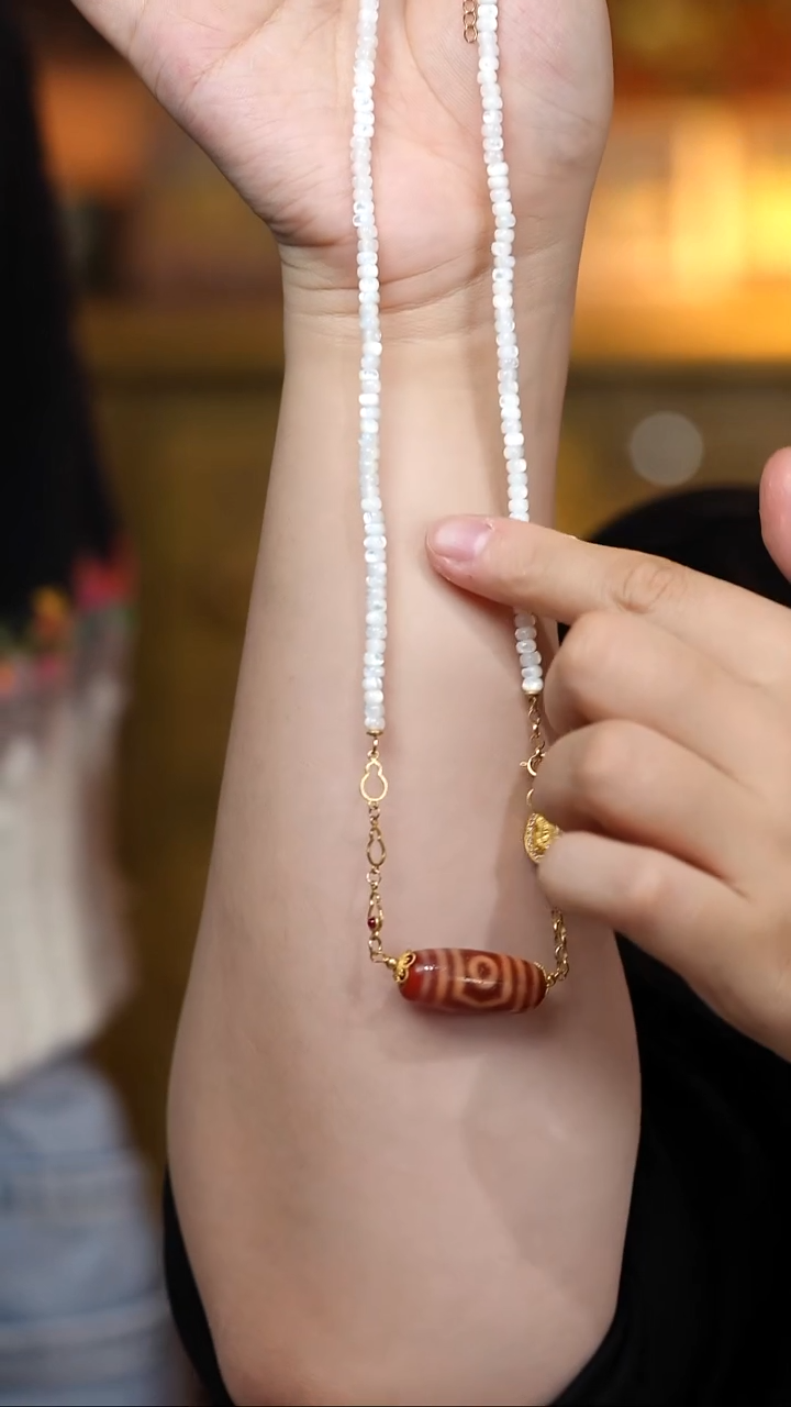 玛瑙/玉髓（覆膜）颈饰未镶嵌多宝项链多样性发其一